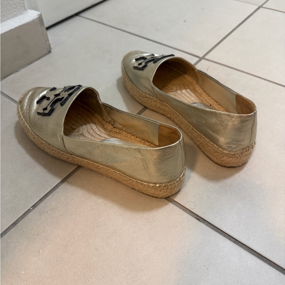 Tory Burch Gold Espadrilles - Picture 2 of 3